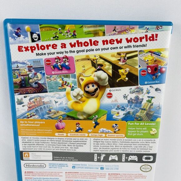 Nintendo Wii U Super Mario 3D World Complete With Manual Tested Working - Picture 7 of 14
